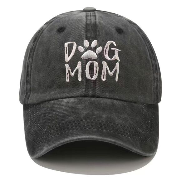 New Dog Mom Ponytail Baseball Hat - Multiple Colors Available - Picture 2 of 7